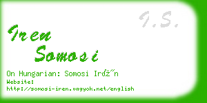 iren somosi business card